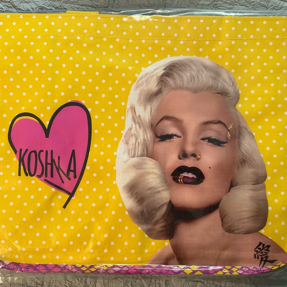 Koshka Yellow Polka Dot Clutch
